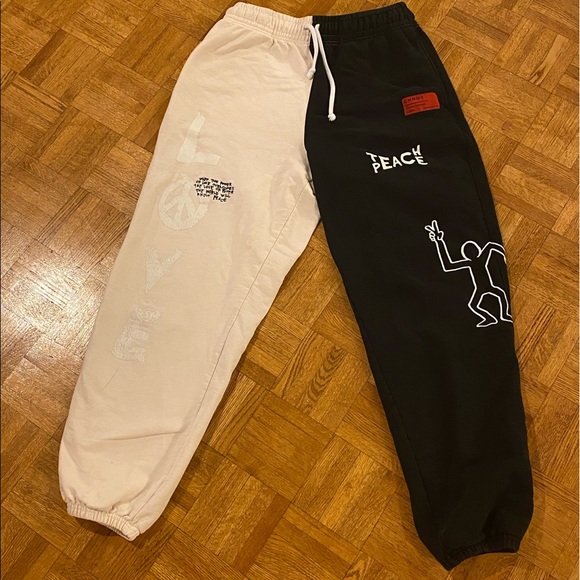 Classic Unisex Chnge Black Logo Sweatpants and Peace Love Sweatpants! - Picture 4 of 7